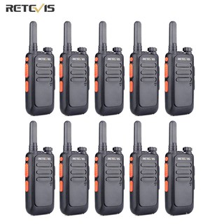 Mini Walkie Talkie 10 PCS Retevis RT669 Portable Radio PMR446 Two Way Radio Communicator PTT Walkie-