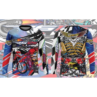 Clothify Motorcycle Honda RS125 Riders Long sleeve Jersey Motor Shirt