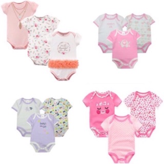 BaBy infant kids Bodysuits romper overall 3pc.( Premium Quality)