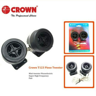 ORIGINAL CROWN T-123 Piezo Tweeter w/ Free capacitor