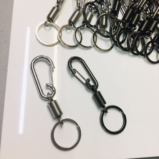 Super High Quality Boutique Keychain 10Pcs Stainless steel Keychain with spring