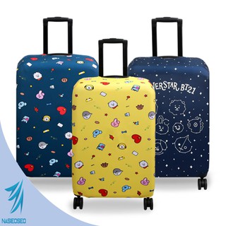 BTS BT21 Official Authentic Product Luggage Carrier Cover 24 Inch 28 Inch (1)