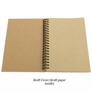 Spiral Notebooks Kraft and Black cover (7)