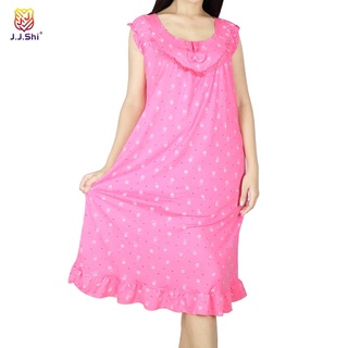 [J.J.SHI]Sleeveless duster sleepwear and softcotton comfortable to wear ladies duster