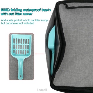●❉♈Outdoor Camping Pet Accessories Soft Easy Clean Traveling Home With Cover Cat Litter Box