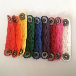 Solid Color Washable Crochet Earsavers