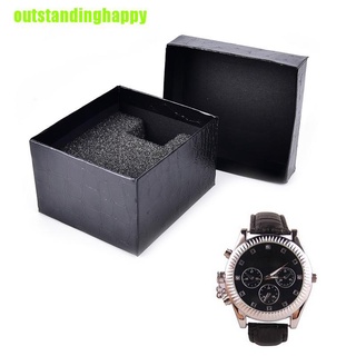 Outstandinghappy Black PU Noble Durable Present Gift Box Case For Bracelet Jewelry Watch