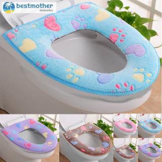 beatmother Bathroom Seats Warmer Toilet Seat Cloth Closestool Washable Lid Top Cover Pad GT (1)