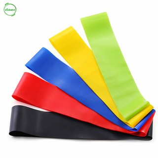 CF Yoga Resistance Band 5 Levels Elastic Latex Gym Strength Training Rubber Loops Bands Home Fitness Equipment