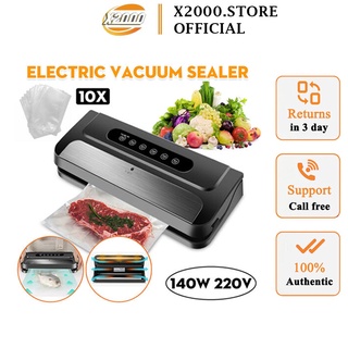[FREE 10 Bags] Food Vacuum Sealer Machine Food Saver Electric Vacuum Sealer Packaging Machine