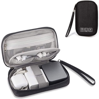 Small Electronic Organizer Cable Bag for Hard Drive, Cord, Charger, Earphone, USB, SD Card
