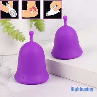 HBPH Menstrual cup medical grade soft silicone moon lady period hygiene reusable