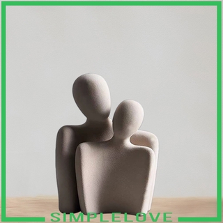 [SIMPLELOVE] Ceramic Couple Figurine Sculpture Gift Statue Ornament Home