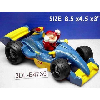 #3DL-B4735 (8" RACER COIN BANK POLY RESIN)