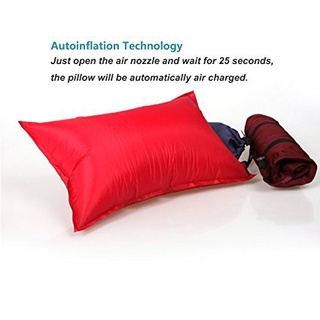 ✹◎Automatic Inflatable Pillow Travel Camping Air Pillow
