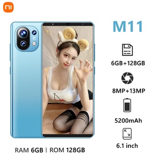 M11 6GB+128GB Smartphone 6.1Inch Cellphone Dual SIM Mobile Cheap Cell Phone 5G Original Big Sale COD