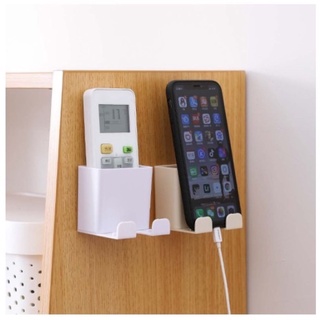 Wall Hanging Remote Controller Mobile Phone Bracket Storage Box No Hole Switch (1)