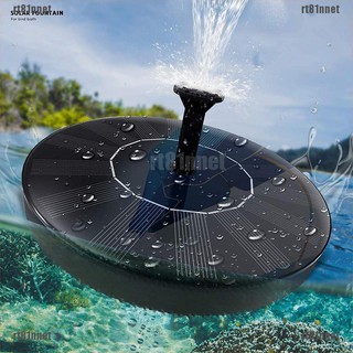 【COD•RT81】Solar Powered Fountain Pump Floating Bath Water Panel Garden Pool Po