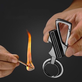 【Ready Stock】☃Lighter Matches Zippo Style Multi-function Metal Keychain Bottle Collectible