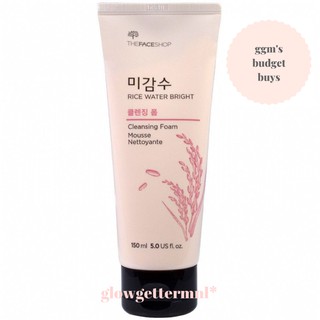 The Face Shop Rice Water Bright Cleansing Foam 100ml ONLY