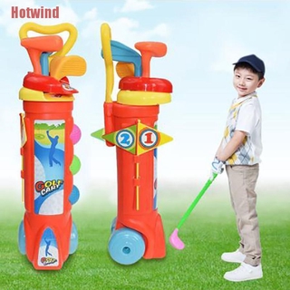 HW 1 Set Outdoor Children Golf Club Toys Plastic Mini Golf Sports Educational Toy