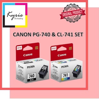 Canon 740 and 741 PG-740 Black and CL-741 Color Original Ink Cartridge Combo Bundle Set 740/741