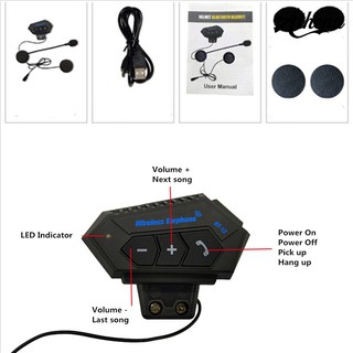 Athena Ⓐ BT-12 Bluetooth 4.2 Intercom Speakers Handsfree Calls Motorcycle Helmet (7)