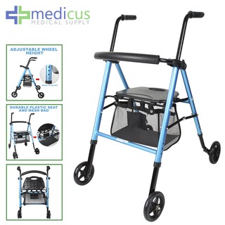 Medicus FST-9105 Foldable Rollator Adult Walker Rollator With Wheels