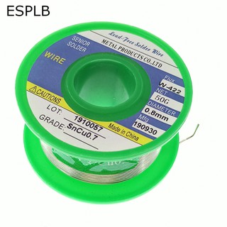 ESPLB 0.6/0.8/1.0/1.2/1.5/2.0mm Lead Free Solder Wire Tin 50G Rosin Core Solder Sn99.3 Cu0.7 Welding