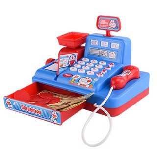 Supermarket Character Cash Register Toy Calculator Banknotes Coins Parent-Child Play House