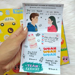 To All the Boys I've Loved Before sticker sheet