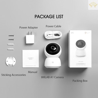 Global Version Xiaomi IMILAB A1 Baby Monitor IP Camera 360° Panoramic Wireless Smart Security Camera AI Motion Detection Night Vision H.256 Full Color Home Security Device CMSXJ19E (7)