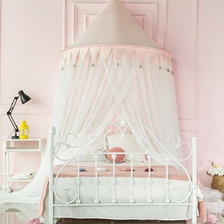 Indoor children Princess style ceiling dome children s bed mosquito net palace free installation 1.
