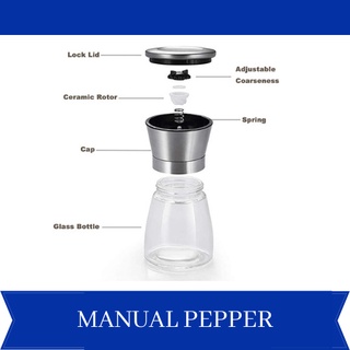 Stainless Steel Manual Pepper Grinder