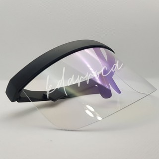 Oversized Exaggerated Face Shield Half With Visor