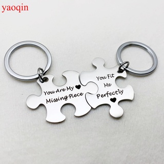 YAOQIN Valentines Day Gift Letter Couple Keychain Bag Pendant Present Party Favor Anniversary Gift for Girlfriend Boyfriend