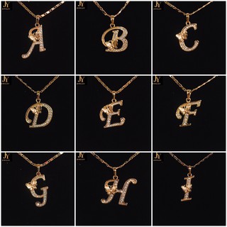 JY Jewelry 18k RoseGold Butterfly Initial Letter Jewelry Necklace [18 Letter]