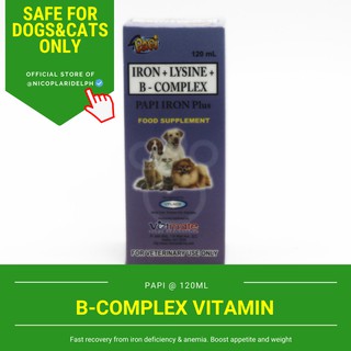 Papi Iron Plus B-Complex for dogs and cats(120ml) [PRICE SLASHED]