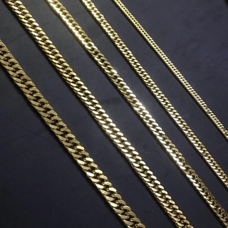 Bagong listahan ng produkto Cuban Gold stainess steel gold plated chain good quality (2)