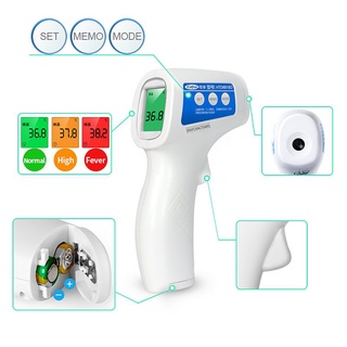 【Free masks】Cofoe Infrared Forehead Non-contact Thermometer Body / Object Digital Tri-color Backligh (2)