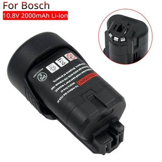 Power Tool Rechargeable Battery 10.8V 12V 2000mAh Lithium Replacement Batteries for Bosch BAT411 BAT