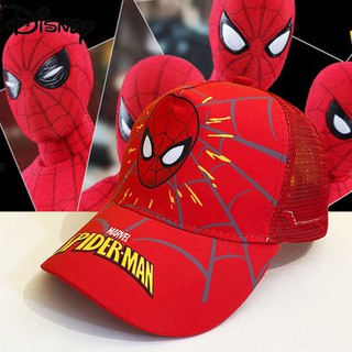 Disney Spider-Man Children's Hat Summer Thin Sunscreen Boy Sun Hat Baby Duck Tongue Mesh Sun Hat