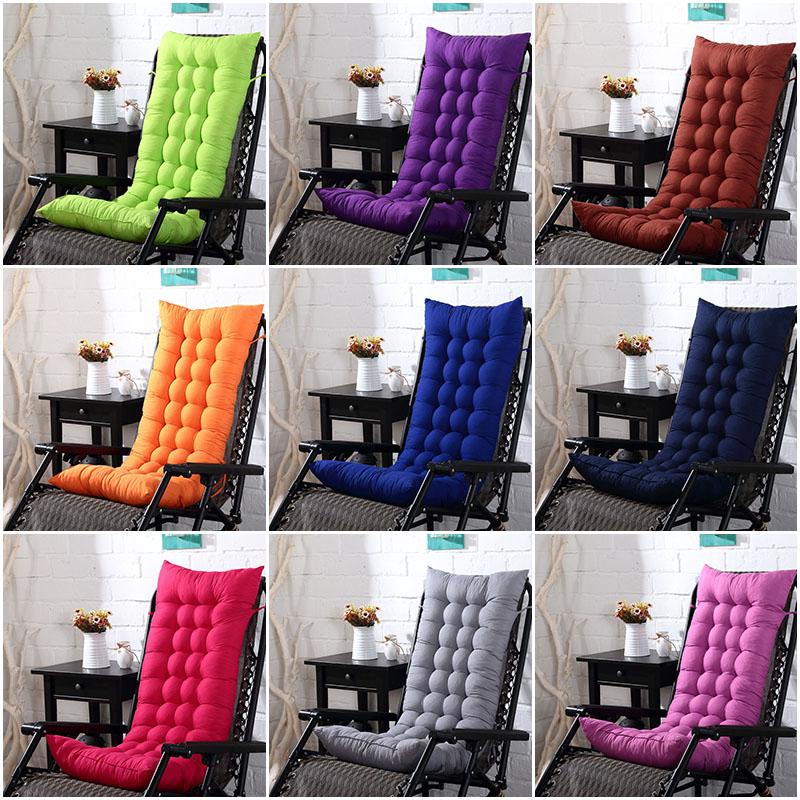 Solid Outdoor High Back Chair Cushion Soft Polyester Fill Patio Seat Cushion
