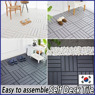 [Deco Tile] Assembled Self-Deco Tile Bundle 2 pcs Veranda Bathroom Interior (1)