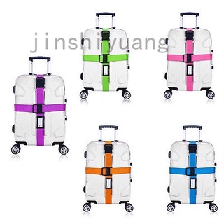 Jinshiyuang Adjustable Travel Luggage Belt Packing Strap Baggage Suitcase Secure Cross Belt
