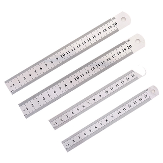 30cm Double-sided scale stainless steel ruler student office stationery school supplies