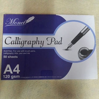 【Ready Stock】¤ஐMonet Calligraphy Pad A4 50 sheets 120gsm