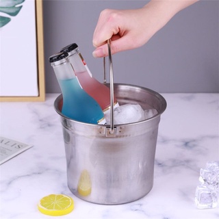 555 Stainless Steel Ice Bucket Wine Beer Cooler Champagne Cooler spoon and fork heater (4)