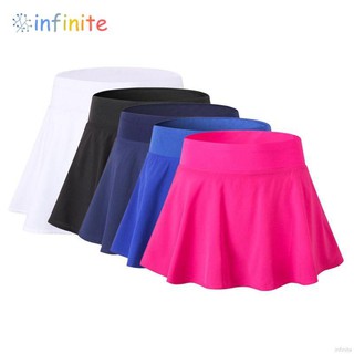 Women's Duick Drying Sports Short Skirt Badminton Table Tennis Skirt (1)