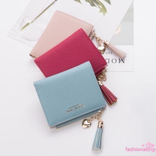 PH.-New Women Short Wallet Leather Small Clutch Purse Card (6)